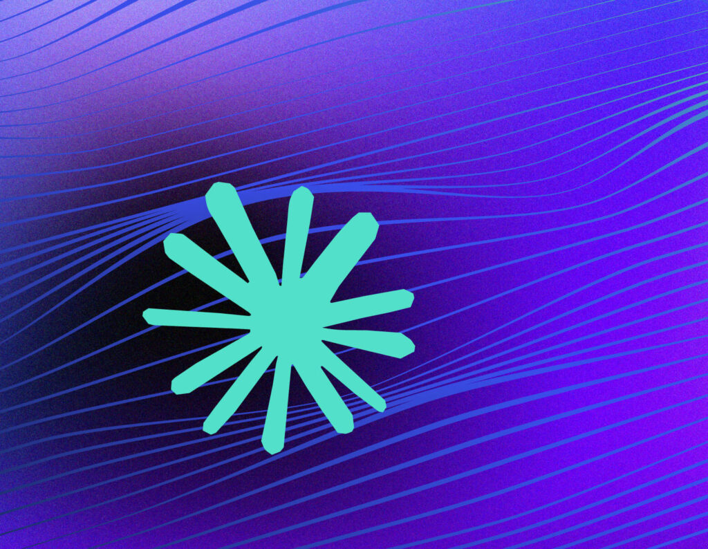 Claude logo abstract background